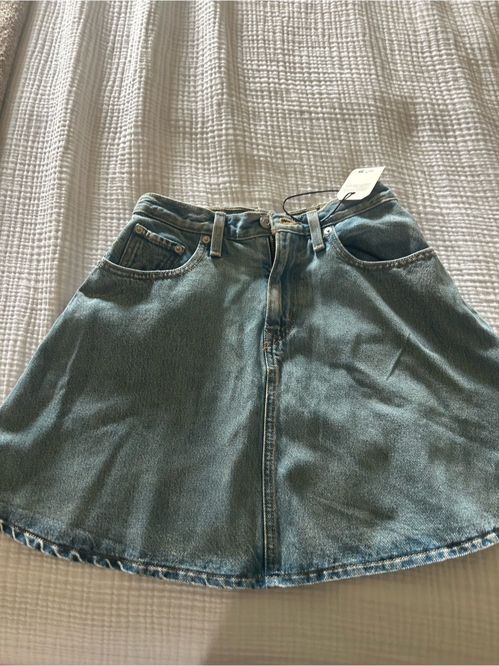 Levi's Women's Denim A-Line Skirt in Medium Blue